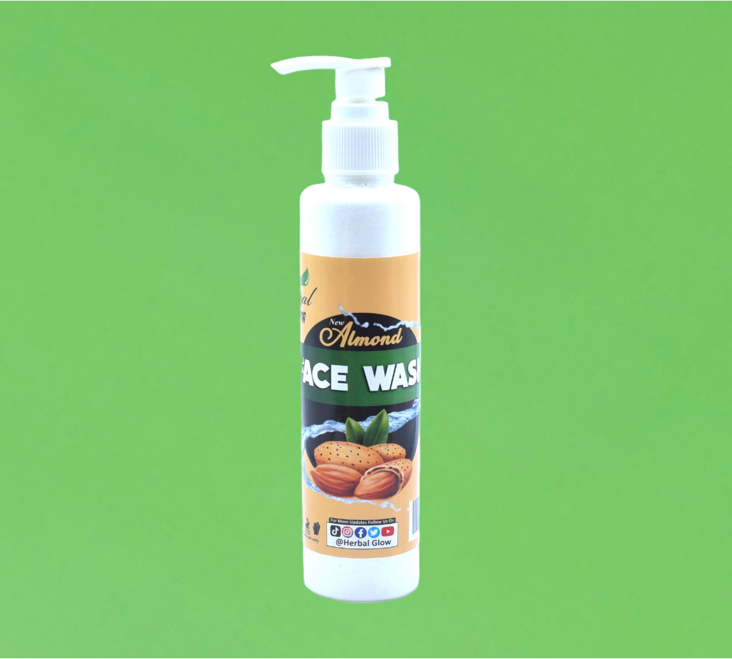 Almond Face Wash - Nourishing Skincare Solution by Herbal Glow