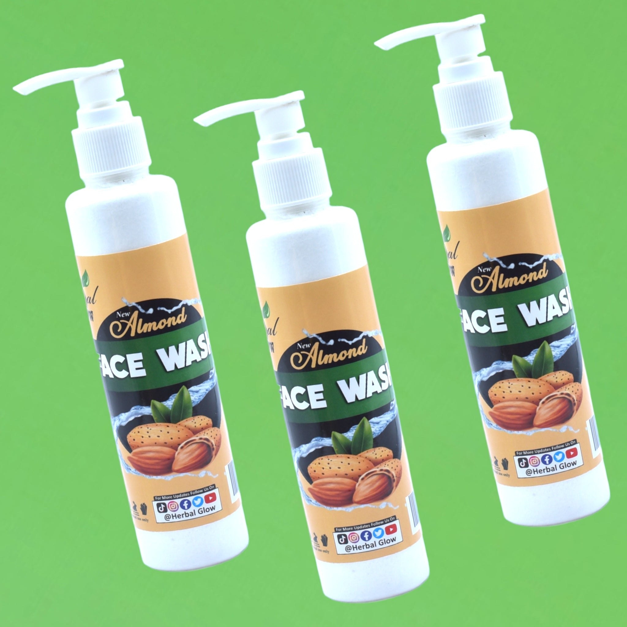 Almond Face Wash - Nourishing Skincare Solution by Herbal Glow