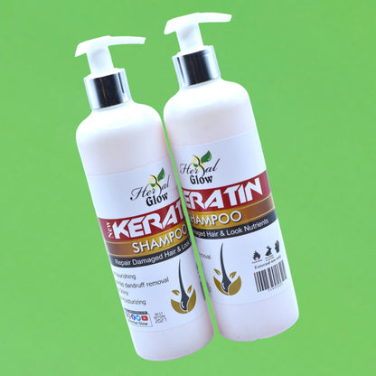 Keratin Hydration Shampoo - Deeply Nourish and Moisturize Your Hair By Herbal Glow